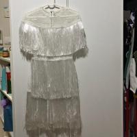 ราคา ชุดเดรสสั้น สีขาว สั้น ฟรุ้งฟริ้ง พริ้วไหวตามสายลม (6319235281)