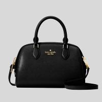 ราคา (used like new) KATE SPADE Madison Saffiano Leather Duffle Crossbody Bag Black KF493 (28312798750)