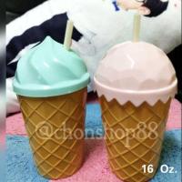 ราคา แก้วน้ำ รูปไอศรีมพร้อมหลอด (1654971651)