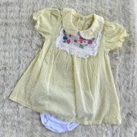 ราคา เดรสเด็กผู้หญิง baby lovett คอลดอกไม้ 12-18m like new (20561876741)
