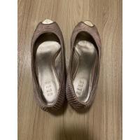 ราคา รองเท้าคัชชูปลายเท้าเปิด ELLE size 38 แท้ ด้านนอกเป็นผ้าซาติน (17285667737)