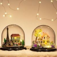 ราคา DIY ห้องโดยสารชิงช้าสวรรค์ขนาดเล็กที่ทำด้วยมือบ้านหลังเล็กประกอบรูปแบบวิลล่าของขวัญวันเกิดที่สร้างส (25537078179)