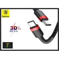 ราคา ⚡Baseus ✅แท้✅ถูกสายชาร์จ USB-C PD 60W 100W QC3.0 สายถัก ชาร์จเร็ว Type-C to Type-C (24911634570)