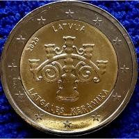 ราคา เหรียญ​ยูโร​ ลัทเวีย Latvia, 2​ Euro, (ที่ระลึก​ เซรามิก​โบราณ), #1938T, ไม่​ผ่าน​ใช้​ UNC (21831509832)