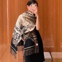 ราคา BURBERRY1525 ผ้าพันคอแคชเมียร์ลายสก๊อตมือวาด พิมพ์เอี๊ยม อุ่นและแฟชั่น (57005146068)