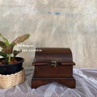 ราคา [ขนาดเล็ก] กล่องไม้สัก หีบไม้สัก หีบสมบัติ (11029871471)