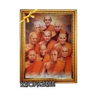 ราคา กรอบรูปพร้อมภาพรวมพระเกจิ ขนาดกรอบรวม18×24นิ้ว (3854086605)