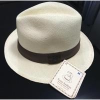 ราคา หมวกปานามา Panama hat ของแท้ แถบสีน้ำตาล พื้นครีม (1094512707)