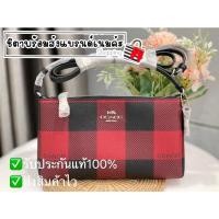 ราคา ZIP TOP CROSSBODY WITH BUFFALO PLAID PRINT (COACH C7310) (15623351828)