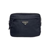 ราคา PRADA waist bag nylon BLK 2VL001 TESSUTO MONTAGN buckle scratched Direct from Japan Secondhand (27171658129)