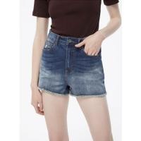 ราคา มือ2/ของแท้ CPS กางเกงยีนส์ขาสั้นผ้ายีนส์ยืดฟอกสีน้ำเงิน Size 28" ยืดได้ (40726892651)