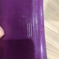 ราคา กระเป๋าตังค์ใบยาว coach แท้ มือสองสภาพดี ทำสปามาพร้อมใช้งาน (7915738137)
