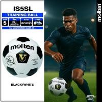 ราคา MOLTEN ลูกฟุตบอลหนัง Football PU th เบอร์ 5 IS5SL WH/BK (แถมฟรี ตาข่ายใส่ลูกฟุตบอล +เข็มสูบลม) (750) (4034805285)