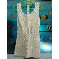 ราคา เสื้อ ถักโครเชต์ ไม่มีแขน สีขาว (21492349033)
