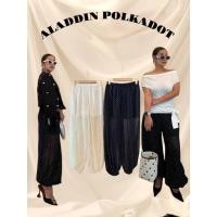 ราคา กางเกงอาลาดิน ผ้าชีฟองลายจุดขอบเอวยางยืด (41973776276)