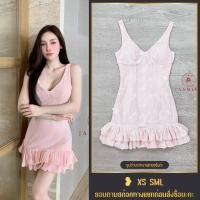 ราคา ❥ XS-L เดรสสีชมพู เดรสสายเดี่ยวคอวี งานป้าย SAKURA มินิเดรส เดรสน่ารัก เดรสงานป้าย ชุดเดรส (42513402999)