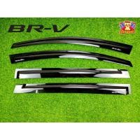 ราคา [ E-TAX ] คิ้วกันสาด กันสาดประตู Honda BR-V 2016 ดำเข้มสกรีน ( AO ) (27425115460)