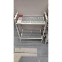 ราคา ชั้นวางของ IKEA ชั้นวางเหล็กสีขาว IKEA ชั้นวางของสองชั้น (26674920384)