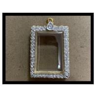 ราคา กรอบพระสมเด็จ กรอบทองไมครอนประดับเพชร (27230676626)