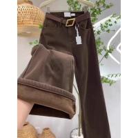 ราคา ขายร้อน! กางเกงยีนส์บุคลิกภาพ F & X กางเกงยีนส์ขากว้างบุขนกำมะหยี่หนาพิเศษสำหรับฤดูหนาวกางเกงขาตรงเอวสูงใส่แล้วดูผอมเพรียวไซส์ใหญ่สำหรับสาวอวบ (27172065776)