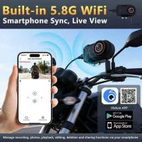 ราคา กล้องติดรถมอเตอร์ไซค์คมชัด2K WIFI ดูผ่านมือถือ (51155308561)