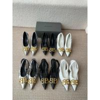 ราคา Balenciaga 25s รองเท้าส้นสูง ทรงพอยต์โท พร้อมเข็มขัดโลโก้ Double B สำหรับฤดูใบไม้ผลิและฤดูร้อน (43727911180)