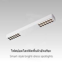 ราคา ไฟ LED แบบติดผนังบางเฉียบสำหรับตกแต่งบ้าน ห้องนั่งเล่น ห้องนอน ห้องทำงาน สี่เหลี่ยม มินิมอล ติดเพดาน ไม่มีไฟหลัก (29684463668)