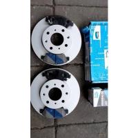 ราคา จานเบรคหน้าbendixพร้อมผ้าเบรคBendix สำหรับHonda jazz city GE GK GM freed ปี2008-2021 ราคาต่อชุดหน้า (13113570688)