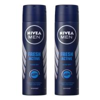 ราคา NIVEA MEN Fresh Active Body Spray 150ml. นีเวีย เฟรช แอกทีฟ บอดี้ สเปรย์ระงับกลิ่นกาย (2กระป๋อง) (23651716073)