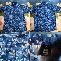 ราคา KEMEJA Insight Seal Navy Blue Camo Short Shirt (8818756108)