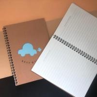 ราคา (12 ชิ้น) No.487 สมุดสันห่วง ปกน้ำตาล ขนาด a5 x10 (24990982401)