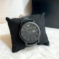 ราคา นาฬิกา Emporio Armani AR0496 หนัาปัดดำทรงกลม สายหนังดำ (29789363232)