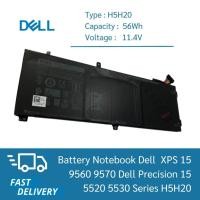 ราคา แบตเตอรี่ โน๊ตบุ๊ค Battery Notebook Dell XPS 15 9560 9570 Dell Precision 15 5520 5530 Series H5H20 เกรด Original (26339754358)