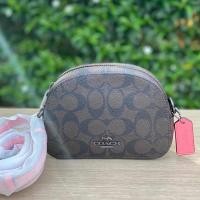 ราคา กระเป๋า Coach รุ่น มินิเซเรน่า สีน้ำตาล/ดำ สายชมพู (9111702739)