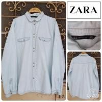 ราคา ZARA เสื้อยีนส์แบรนด์เนมแท้มือสองสภาพนางฟ้า (5807862785)