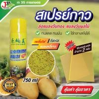 ราคา สเปรย์กาว ล่อแมลงวันทอง กาวล่อแมลงวันผลไม้ กาวเหนียวดักแมลง แถมฟรี 2 แผ่นสีเหลือง (21592162656)