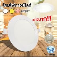 ราคา โคมไฟดาวน์ไลท์ แบบแบน โคมไฟติดเพดาน ไฟเพดาน โคมไฟเพดาน หลอดไฟ LED สว่างมาก ยี่ห้อ HLX (27286278726)