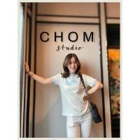 ราคา เสื้อยืดคอกลมแขนสั้น สีขาว แต่กุ๊นคอ แขนสี สกรีน Je t’aime น่ารักsize: อก 36-42” ยาว 23”ผ้า cotton นุ่ม ป้ายChom (3029990303)