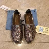 ราคา New TOMS Glitter Slip-on sz.6us(women) (856542859)