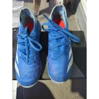 ราคา รองเท้าสตั๊ด 100 ปุ่มเด็ก ยี่ห้อ adidas ของแท้ มือสองสภาพดี มีรอยเปื้อน (41427028480)