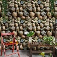 ราคา Wallpaper ลายก้อนหิน 3D วอลเปเปอร์สติ้กเกอร์ ติดผนัง โมเดิร์น (2072239880)