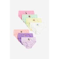 ราคา H&M(เอชแอนด์เอ็ม) กางเกงในผ้าคอตตอนแพ็ค 7 ตัว เด็กผู้หญิง 0686458_12 (41750778882)