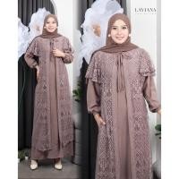 ราคา SWAROVSKI Laviana Collection - ชุดเดรสกาmis มุสลิม รุ่น Alea Dress ผ้า Crinkle Airflow ระดับพรีเมียม ผสมโบรสวารอฟกี้เต็ม อินเทรนด์ล่าสุด (55751300237)