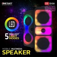 ราคา ONESAM ลำโพงบลูทูธ รุ่น OS-D03 และ D04 Mobile Multimedia Speaker เสียงดี เบสดัง รองรับบลูทูธ/USB/FM มี 2รุ่นให้เลือก (26455446056)