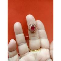 ราคา #แหวนนาคแท้เพชรล้อมพลอยทับทิม (15639216357)