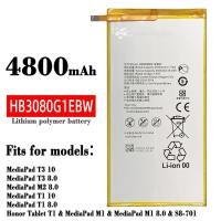ราคา Original HB3080G1EBW 4800mAh Phone Battery For Huawei MediaPad M2 M1 8.0" M2-801L M2-801W M2-802L M2-803L S8 701u H (19341429895)