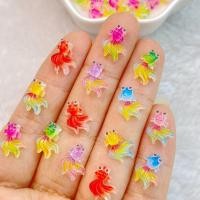 ราคา ขายดีที่สุด ปลาทองน่ารัก 3D ขนาดเล็ก หลากสี สําหรับตกแต่งเล็บ DIY 50 ชิ้น (25504667409)