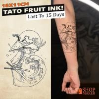 ราคา สติ๊กเกอร์รอยสักชั่วคราวหมึกผลไม้ รอยสักชั่วคราวติดทนนาน ติดทนนาน 15 วัน 164 (54701442342)