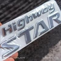 ราคา สติ๊กเกอร์สัญลักษณ์ HIGHWAY STAR nissan serena nissan grand livina สติ๊กเกอร์ยืดหยุ่น HWS (26282315197)