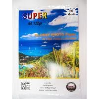 ราคา Super GLOSSY PHOTO PAPER กระดาษโฟโต้ผิวมันเงา130 แกรม ขนาด A4 (รีมละ100 แผ่น). (4814257452)